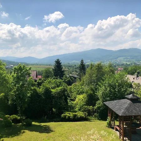 Dom Z Pieknym Widokiem Beskidy Casa de Férias Gorki Wielkie